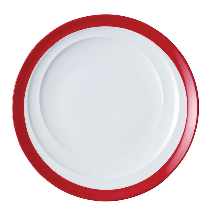 Royal Porcelain MAXADURA RESONATE-ROUND PLATE COUPE 230mm RED INNER BAND EA