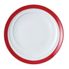 Royal Porcelain MAXADURA RESONATE-ROUND PLATE COUPE 230mm RED INNER BAND EA