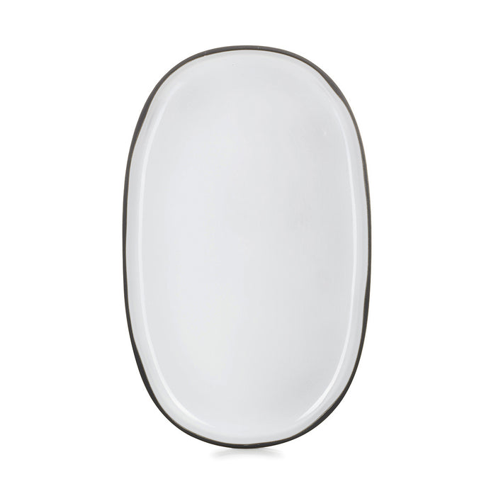 Revol  CARACTERE WHITE CUMULUS OVAL SERVICE PLATE 355x218x25m EA
