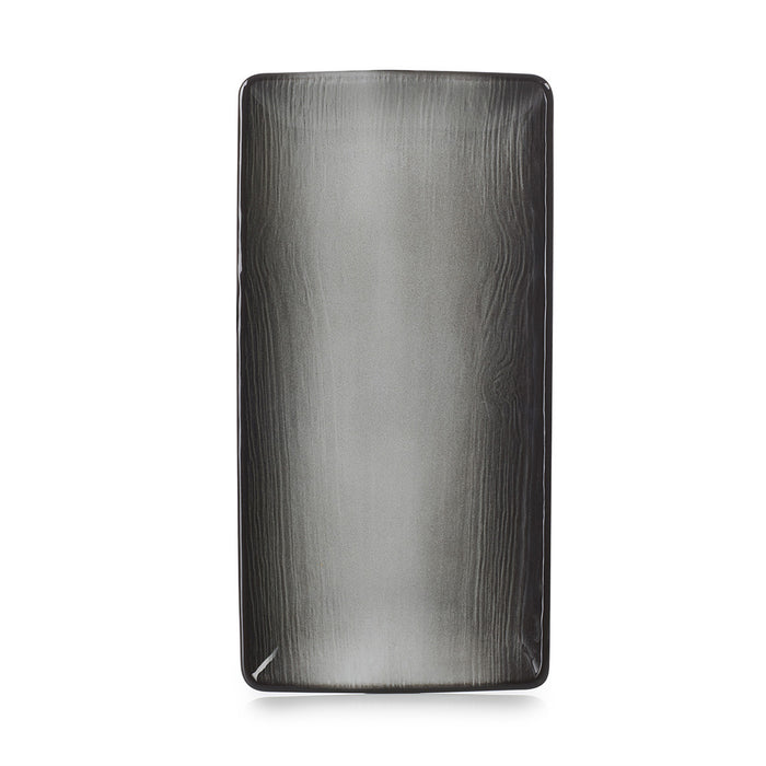 Revol  SWELL RECTANGULAR PLATE BLACK SAND 300x30mm EA