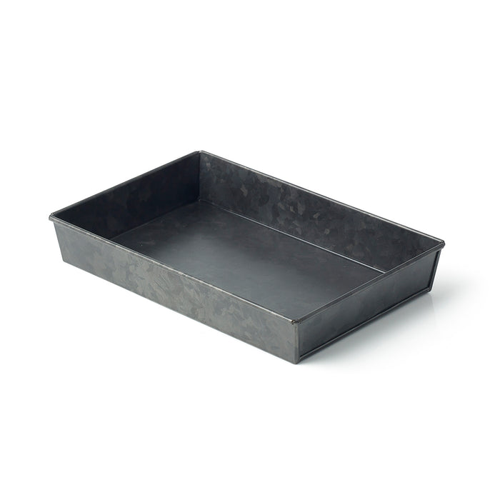Chef Inox CONEY ISL-GALVANISED BLACK RECT TRAY FLARED 240x160x40mm EA