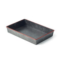 Chef Inox CONEY ISL-GALVANISED BLACK RECT TRAY FLARED RED 240x160x40mm EA