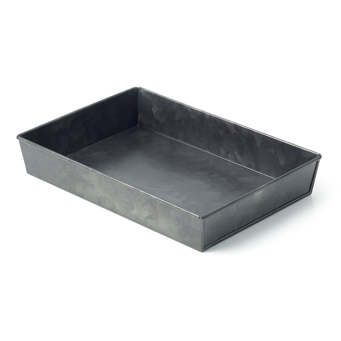 Chef Inox CONEY ISL-GALVANISED BLACK RECT TRAY FLARED 270x190x45mm EA