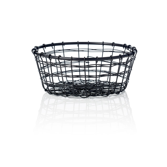Chef Inox CONEY ISL-MESH WIRE ROUND SERVING BASKET ZINC FINISH 160x70m EA