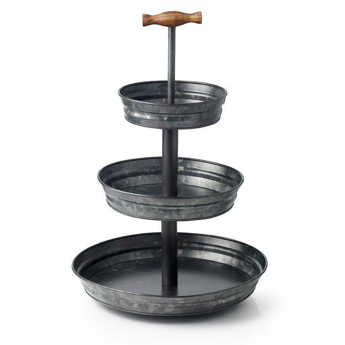 Chef Inox CONEY ISL-GALVANISED BLACK STAND 3 TIER19/26/35x500mm) WD HD EA