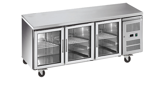 Exquisite  USC400G Three Glass  Doors Fridge
