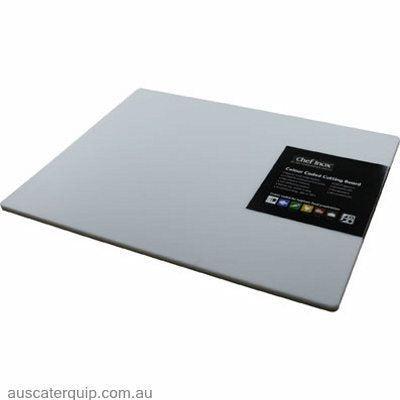 Chef Inox CUTTING BOARD-PP 450x610x12mm WHITE-Auscaterquip
