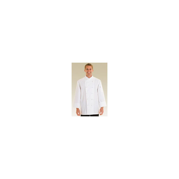 Nice Basic Chef Jacket w/ Crossover Collar-Auscaterquip
