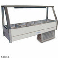 ROBAND COLD FOOD DISPLAY BARS - REFRIGERATED COLD PLATE - SINGLE ROW - 5 Pans-Auscaterquip