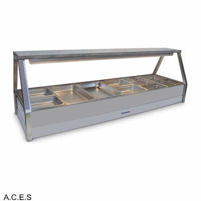 ROBAND COLD FOOD DISPLAY BARS DOUBLE ROW - 12 Pans-Auscaterquip