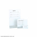 MENU HOLDER- P.V.C ON STAND TO HOLD MENU 120x150mm-Auscaterquip