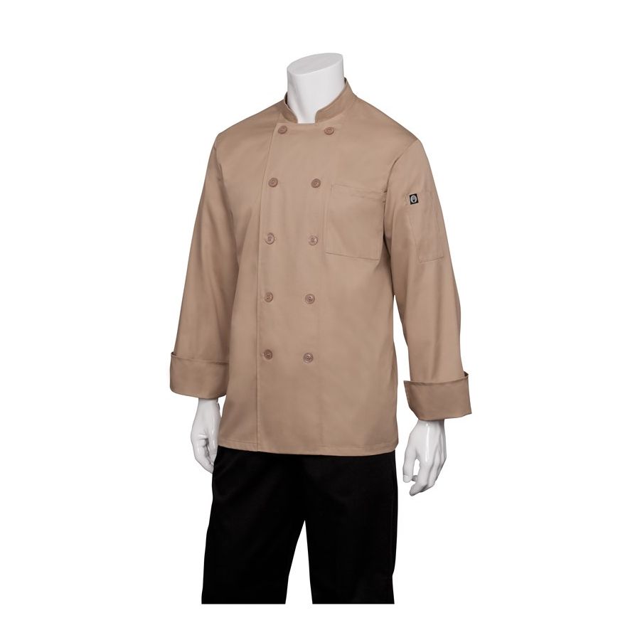 Cyprus Khaki Basic Chef Jacket-Auscaterquip