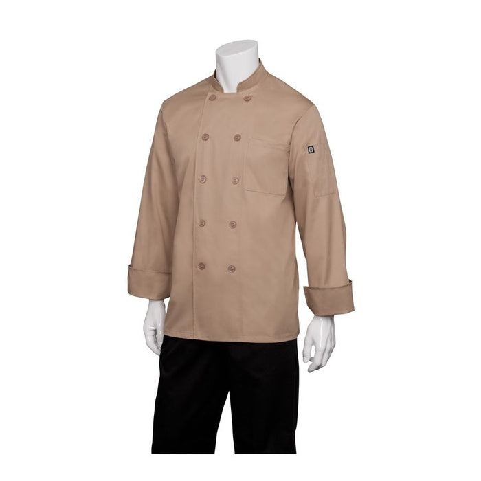 Cyprus Khaki Basic Chef Jacket-Auscaterquip