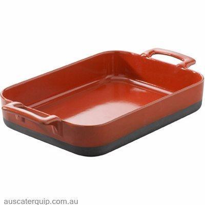 Revol REVOL ECLIPSE RECT. ROASTING DISH RED 300x215x65mm-Auscaterquip