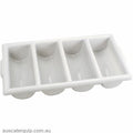 Chef Inox CUTLERY BOX-4-COMP WHITE