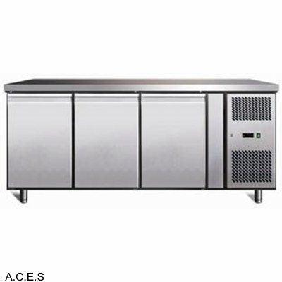 GREENLINE Bench Refrigeration 700 Deep (3 Solid Doors)-Auscaterquip