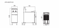 ATSF-50 Cook-rite 4 Tubes Gas Deep Fryer