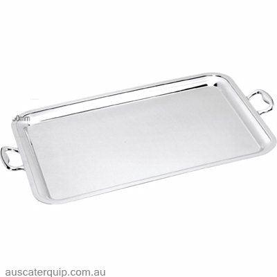Hyperlux SERVING TRAY-655x485mm w/HANDLES 18/10 HYPERLUX-Auscaterquip