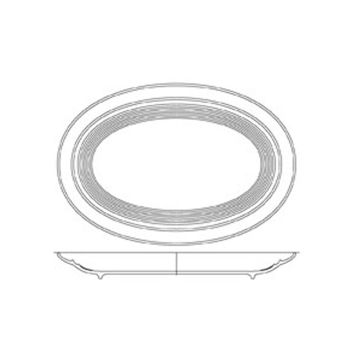 Rene Ozorio OVAL PLATTER-420mm AURA (930/4042)-Auscaterquip