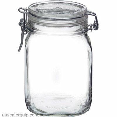 Bormioli Rocco FIDO-JAR 1.115lt CLEAR LID (1.49220)-Auscaterquip