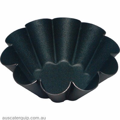 Guery BRIOCHE MOULD-10 RIBS 90x32mm NON-STICK-Auscaterquip
