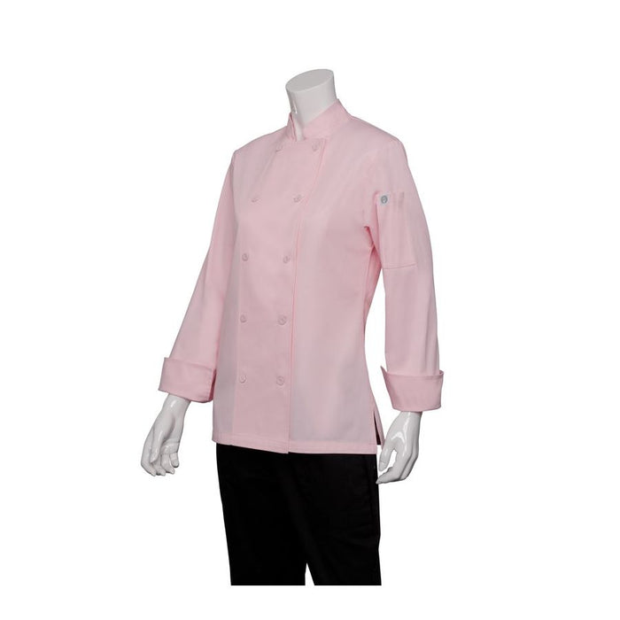 Marbella Womens Pink Executive Chef Jacket-Auscaterquip