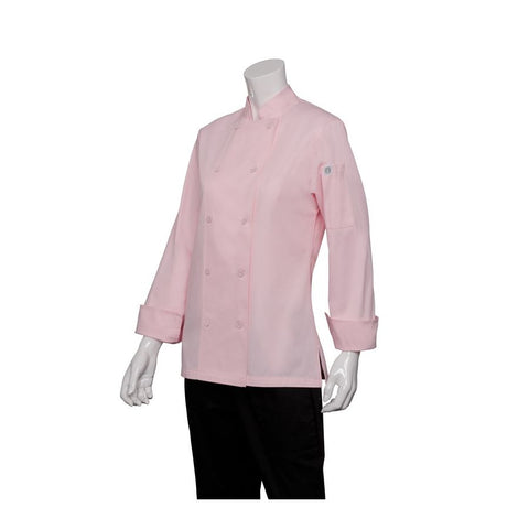 Marbella Womens Pink Executive Chef Jacket