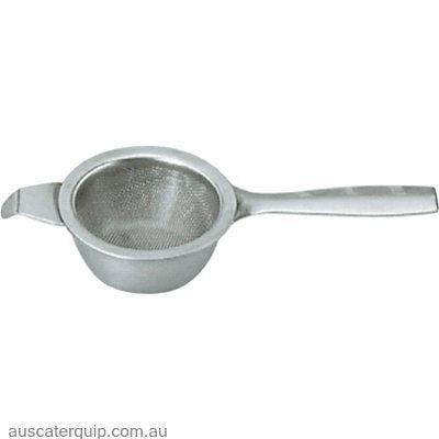 Chef Inox TEA STRAINER-18/10 W/DRIP BOWL-Auscaterquip