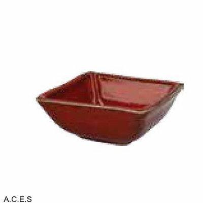 tablekraft ARTISTICA SQUARE SAUCE DISH 80x80x35mm REACTIVE RED-Auscaterquip