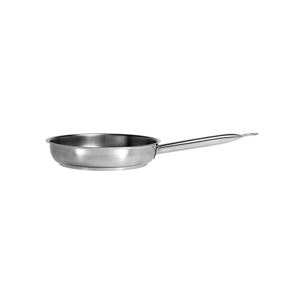 Chef Inox FRYPAN-18/10 240x50mm NO LID "PROFESSIONAL"-Auscaterquip
