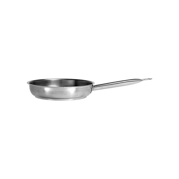 Chef Inox FRYPAN-18/10 240x50mm NO LID "PROFESSIONAL"-Auscaterquip
