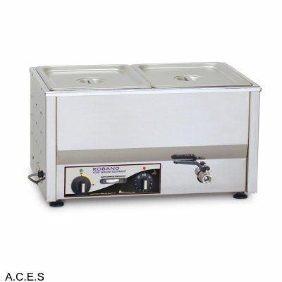 ROBAND 2 PANS COUNTER TOP BAIN MARIE- WET ONLY-Auscaterquip