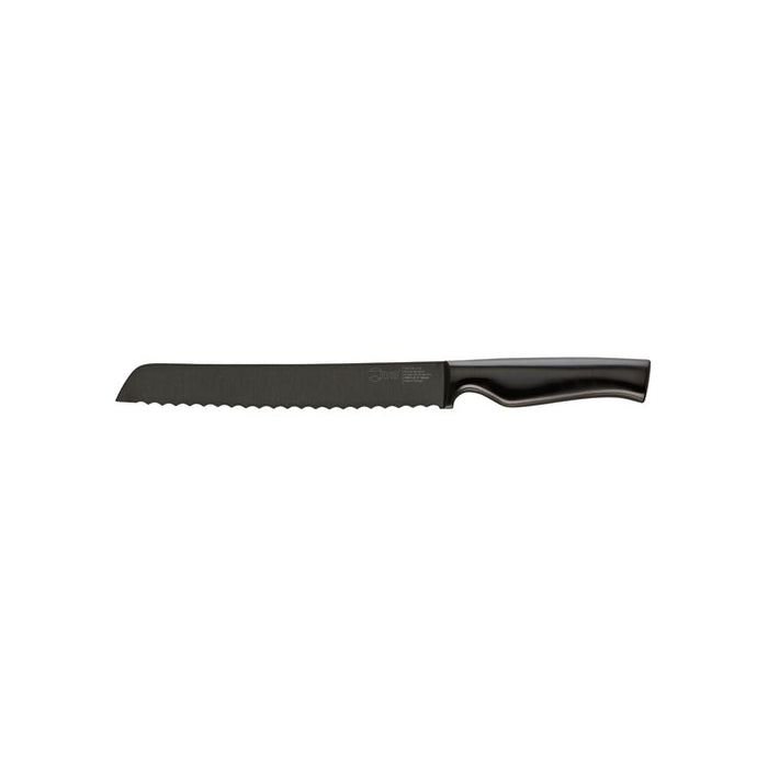 Ivo IVO-BREAD KNIFE SERRATED-205mm BLACK VIRTU-Auscaterquip