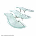 Han STAND-BLACK 3 TIER SUITS B003-50/64/76 PLATTERS-Auscaterquip