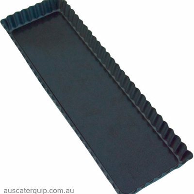 Guery QUICHE PAN-RECT. 350x110x25mm LOOSE BASE NON-STICK-Auscaterquip