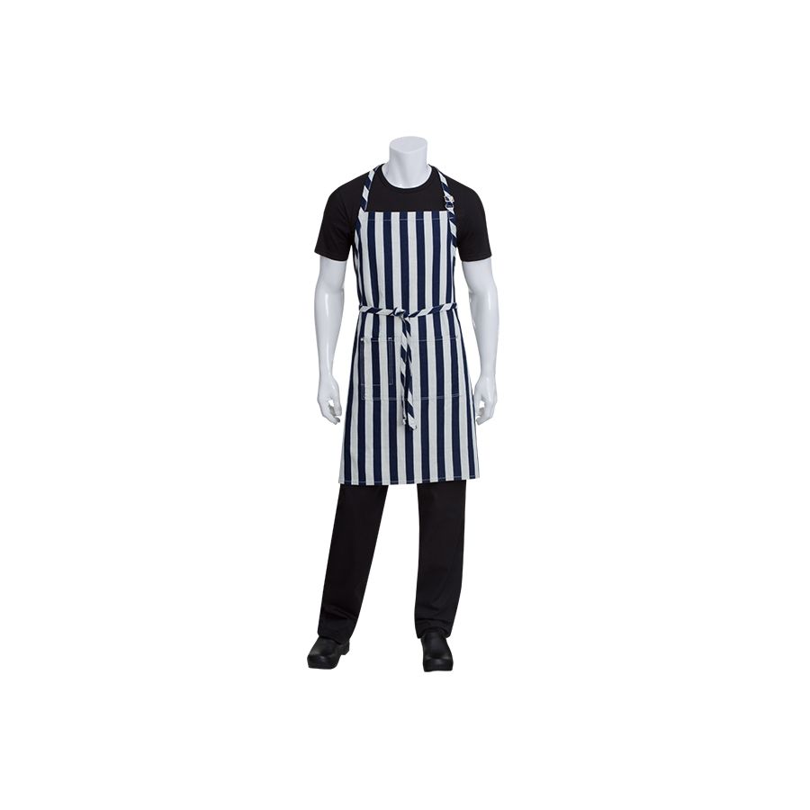 Cheasapeake Indigo Blue Denim Bib Apron-Auscaterquip