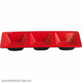 JAB eol-SQUARE PLATTER 3/COMP RED/BLACK 370x150mm (STS0422)-Auscaterquip
