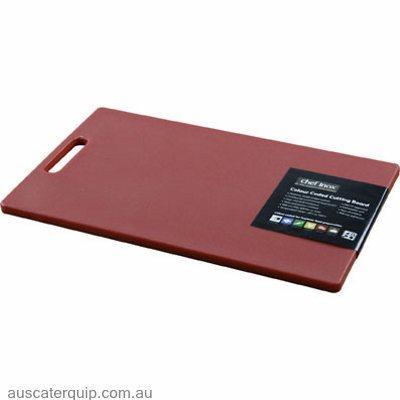 Chef Inox CUTTING BOARD-PP 230x380x12mm RED W/HDL-Auscaterquip