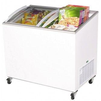 BROMIC Curved Angled Glass Chest Freezers