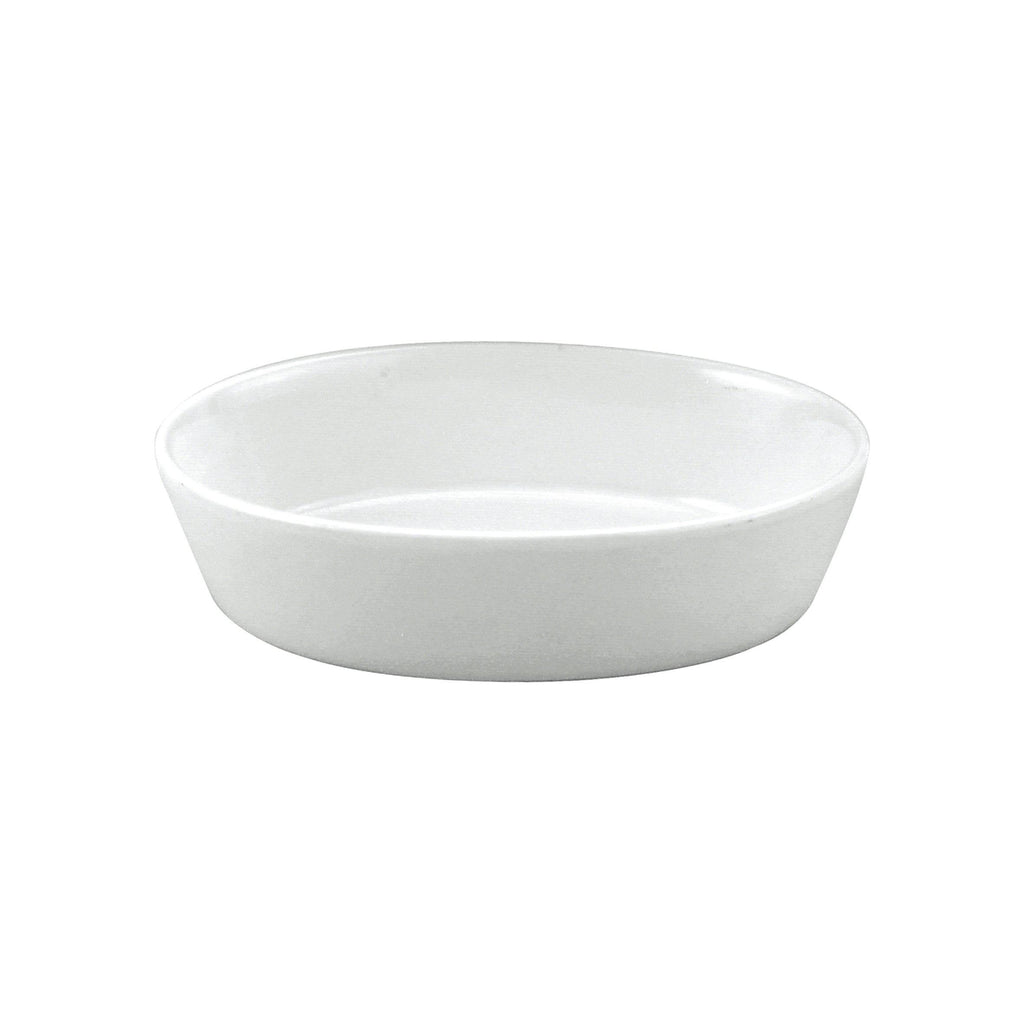 Vitroceram OVAL BAKER-220x155x55mm/1.0lt WHITE "VITROCERAM"-Auscaterquip