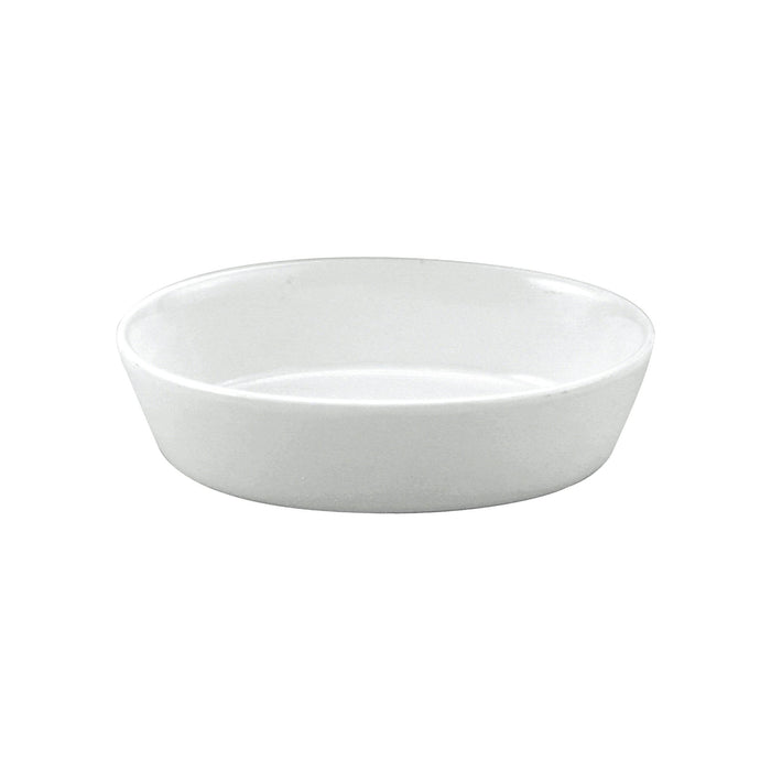 Vitroceram OVAL BAKER-220x155x55mm/1.0lt WHITE "VITROCERAM"-Auscaterquip