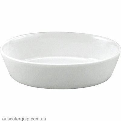 Vitroceram OVAL BAKER-270x190x55mm/1.7lt WHITE "VITROCERAM"-Auscaterquip