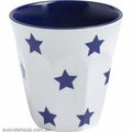 JAB JAB NAVY BLUE STARS ON WHITE TUMBLER 90mm 300ml (x12)