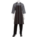 Black/White/Red Striped Bib Apron-Auscaterquip