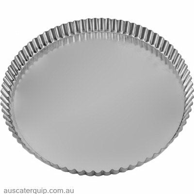 Guery QUICHE PAN-ROUND FLUTED 280x25mm LOOSE BASE-Auscaterquip