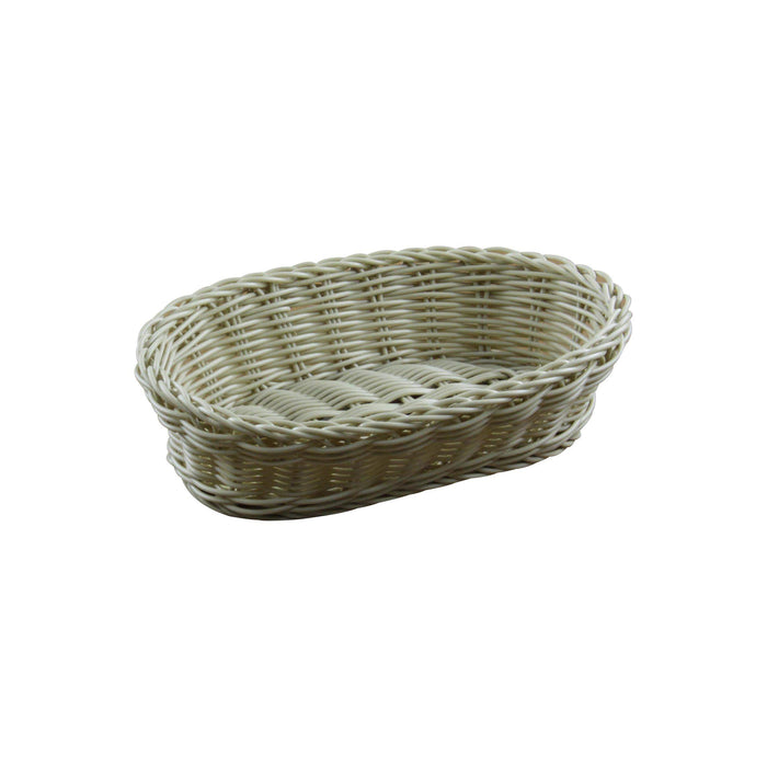 BREAD BASKET POLYPROPYLENE OVAL 225x150x60mm-Auscaterquip