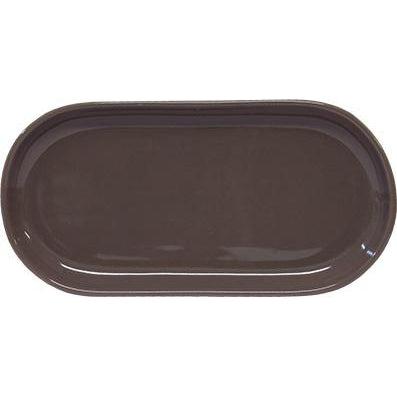 tablekraft ARTISTICA OVAL PLATE, COUPE 300x140mm MOCHA-Auscaterquip
