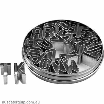 Chef Inox CUTTER SET-ALPHABET 26pc SIZE: 25mm-Auscaterquip