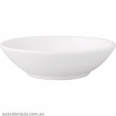 Vitroceram SAUCE/BUTTER DISH-100mm WHITE "VITROCERAM"-Auscaterquip