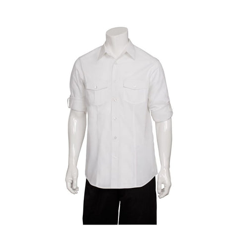 Men's White Two Pocket Shirt